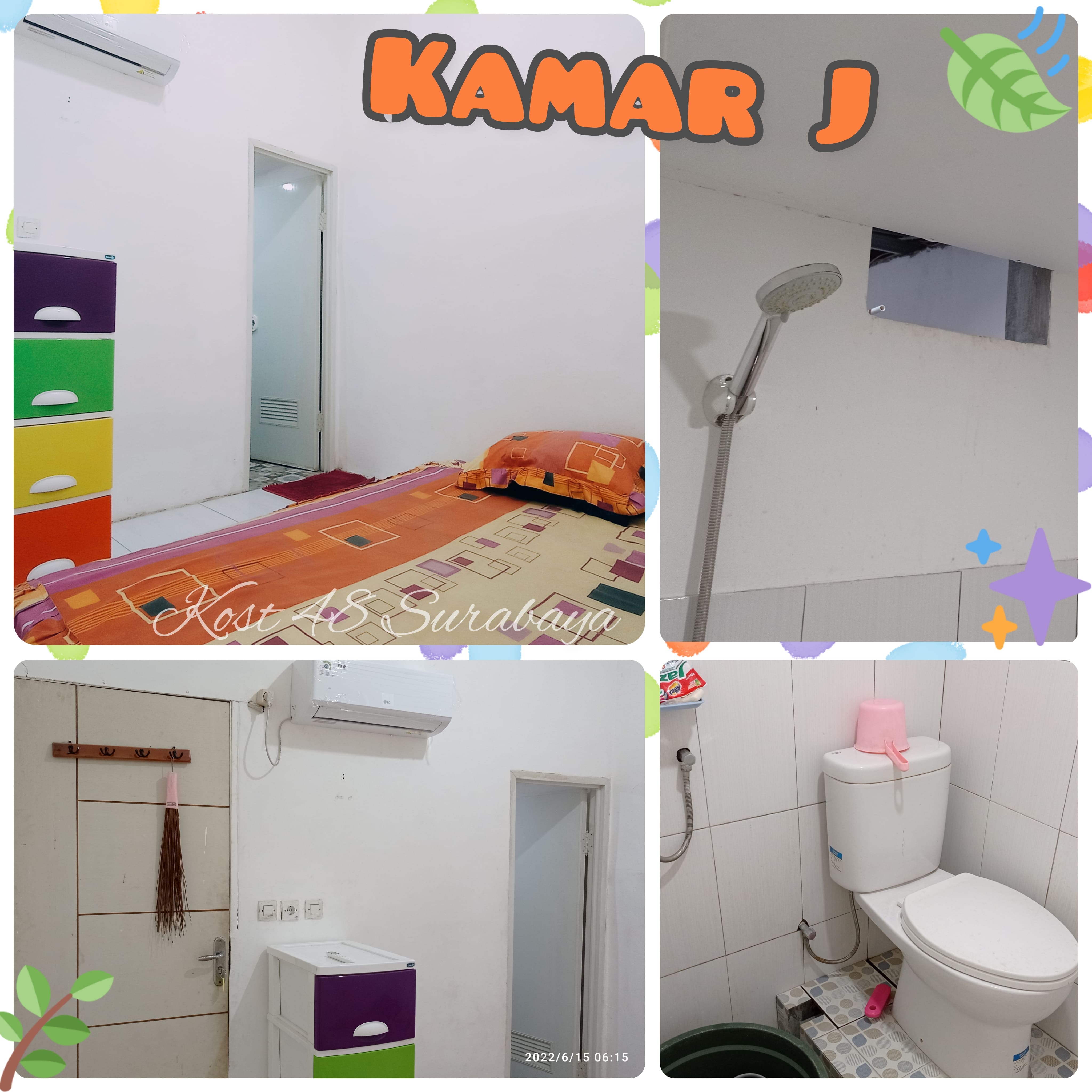 Foto Kamar J (Deluxe Room)  Kost Surabaya